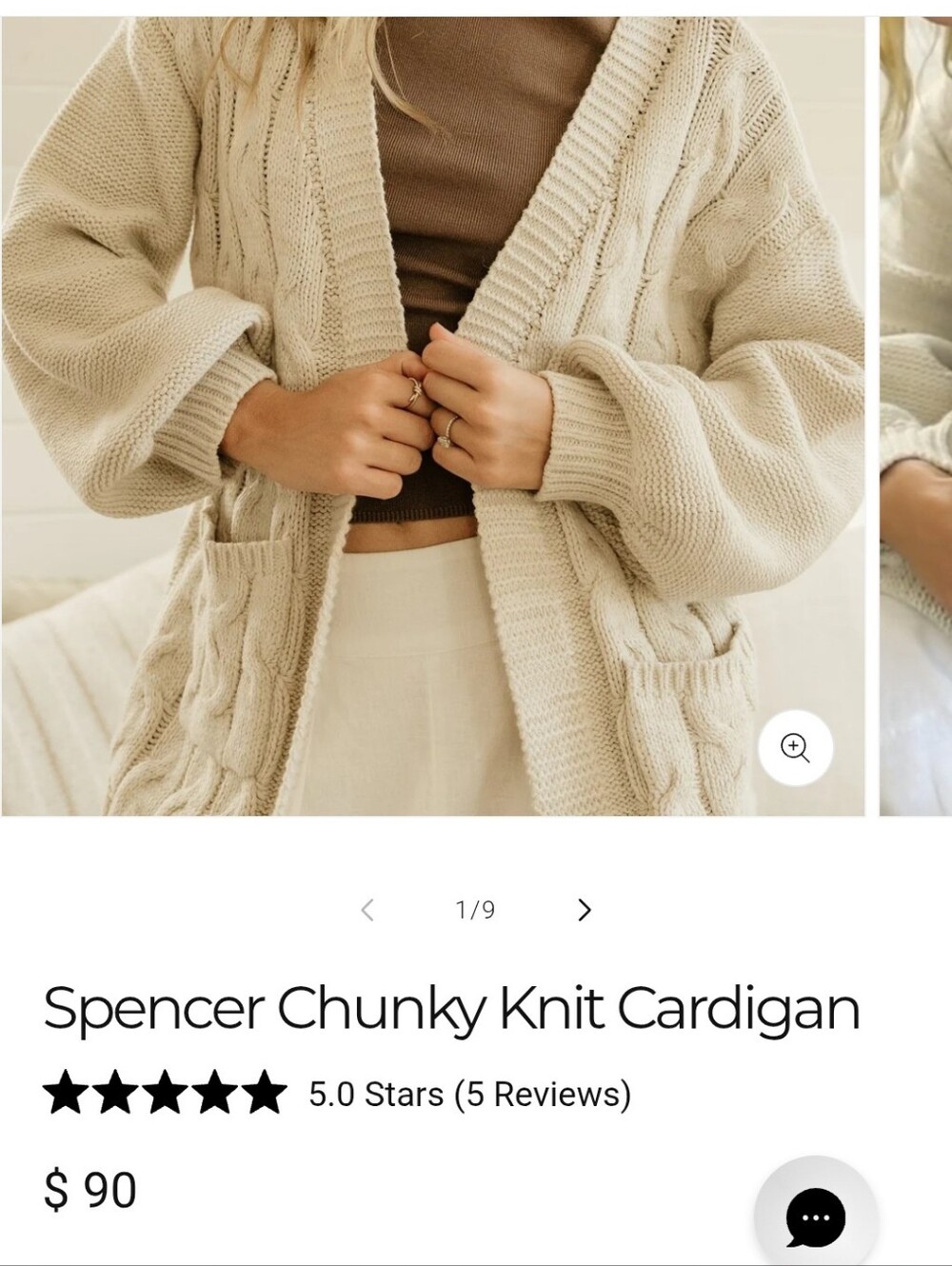 Baltic Born Spencer Chunky Knit Cardigan - Picture 6 of 7
